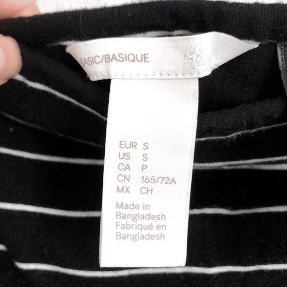 H&M striped black and white skirt - Picture 4 of 5